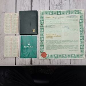Vintage 1984 Rolex 6917 Guarantee Chronometer Certificate Translation Calander